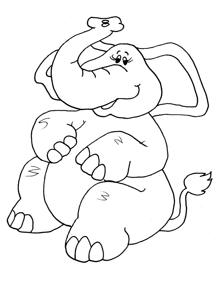 Elephant Coloring Pages For Kids
 Elephant coloring Pages Sheets &