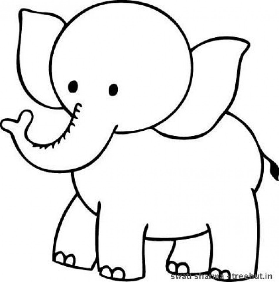 Elephant Coloring Pages For Kids
 Get This Printable Elephant Coloring Pages for Kids