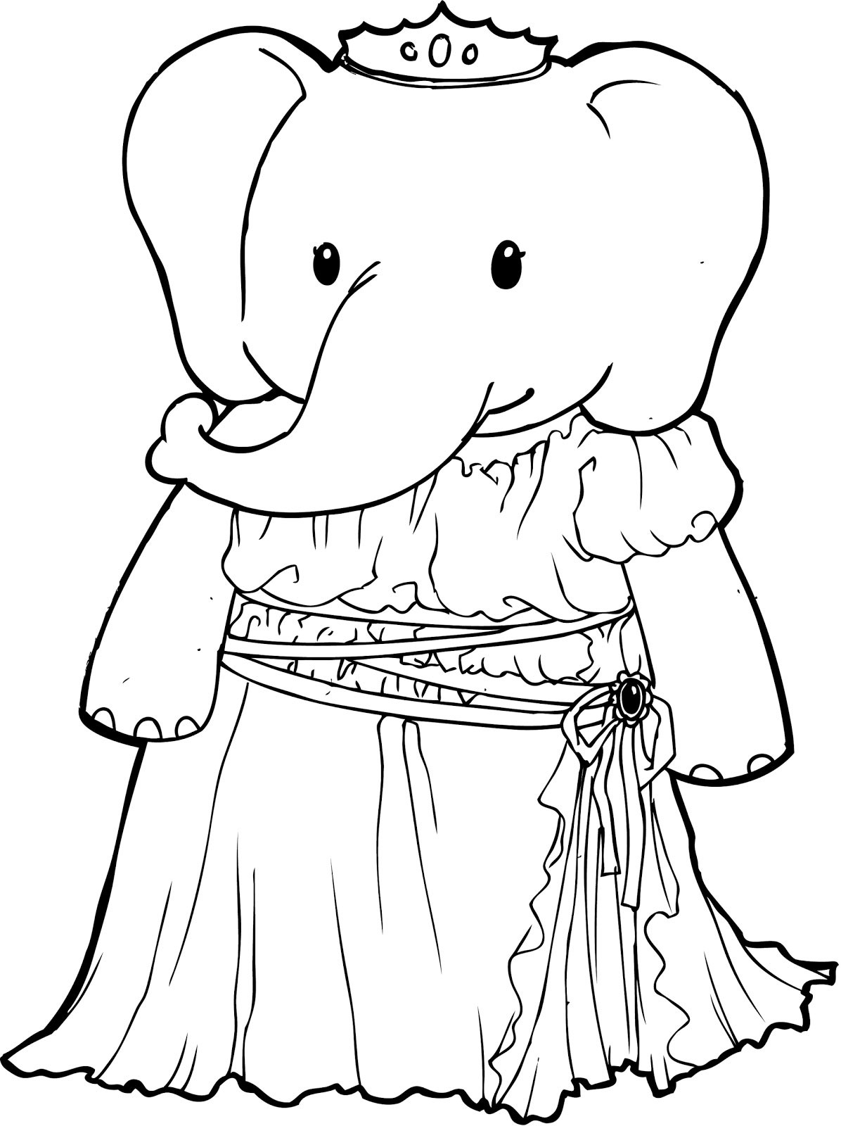 Elephant Coloring Pages For Kids
 Amazing Elephant Coloring Pages