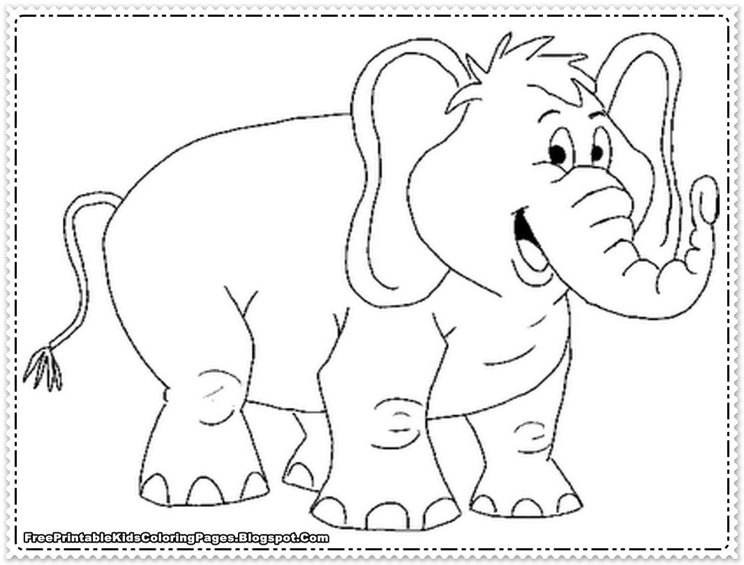 Elephant Coloring Pages For Kids
 Elephant Coloring Pages Printable Free Printable Kids