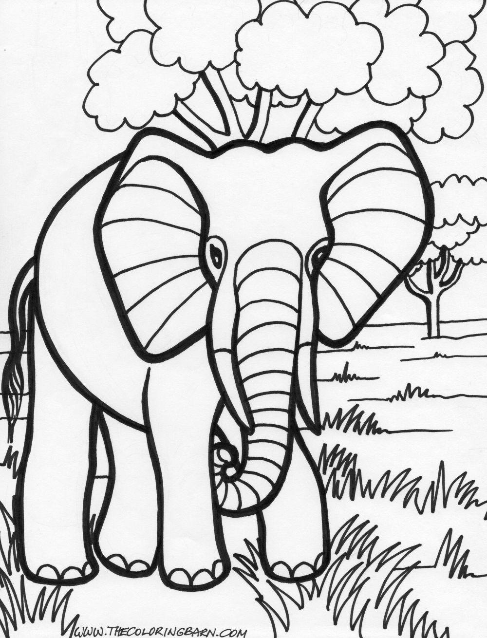 Elephant Coloring Pages For Kids
 Jarvis Varnado 14 Elephant Coloring Pages for Kids