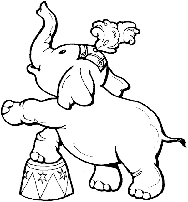 Elephant Coloring Pages For Kids
 Circus Elephant Coloring pages Ideas To Kids