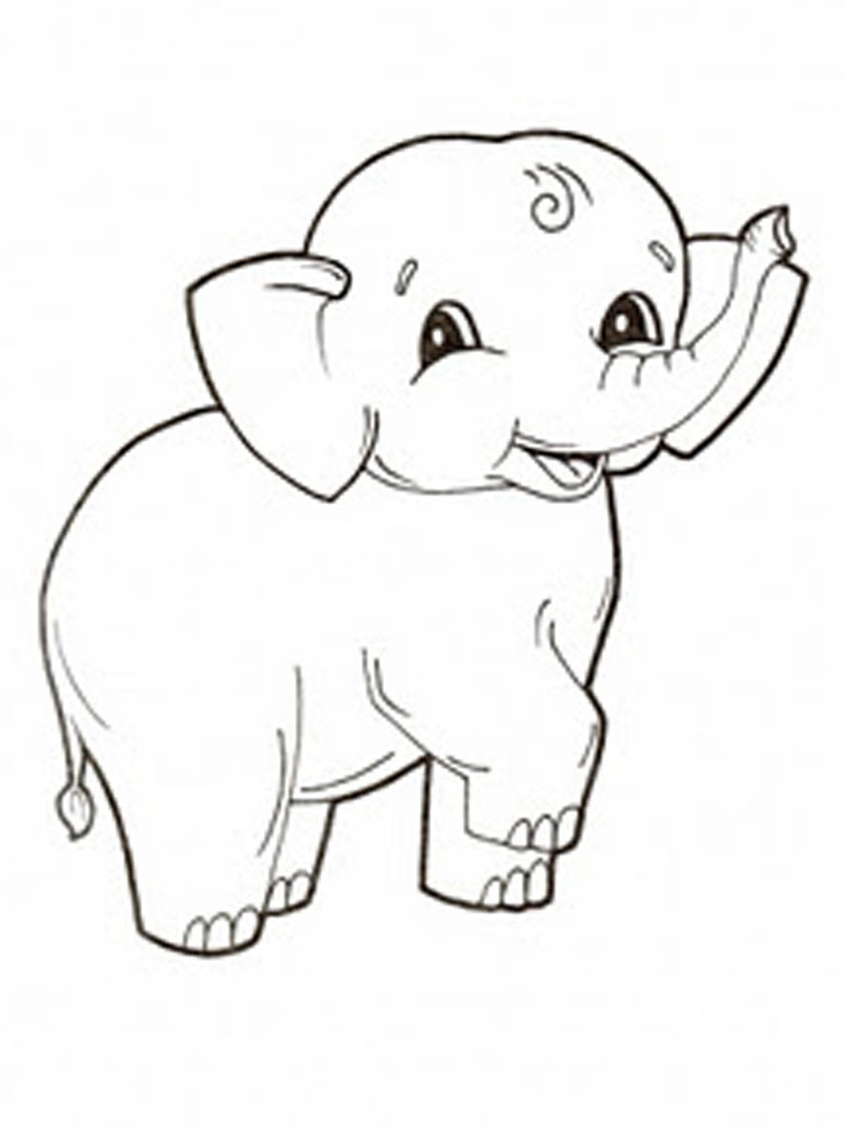 Elephant Coloring Pages Printable
 Free Printable Elephant Coloring Pages For Kids