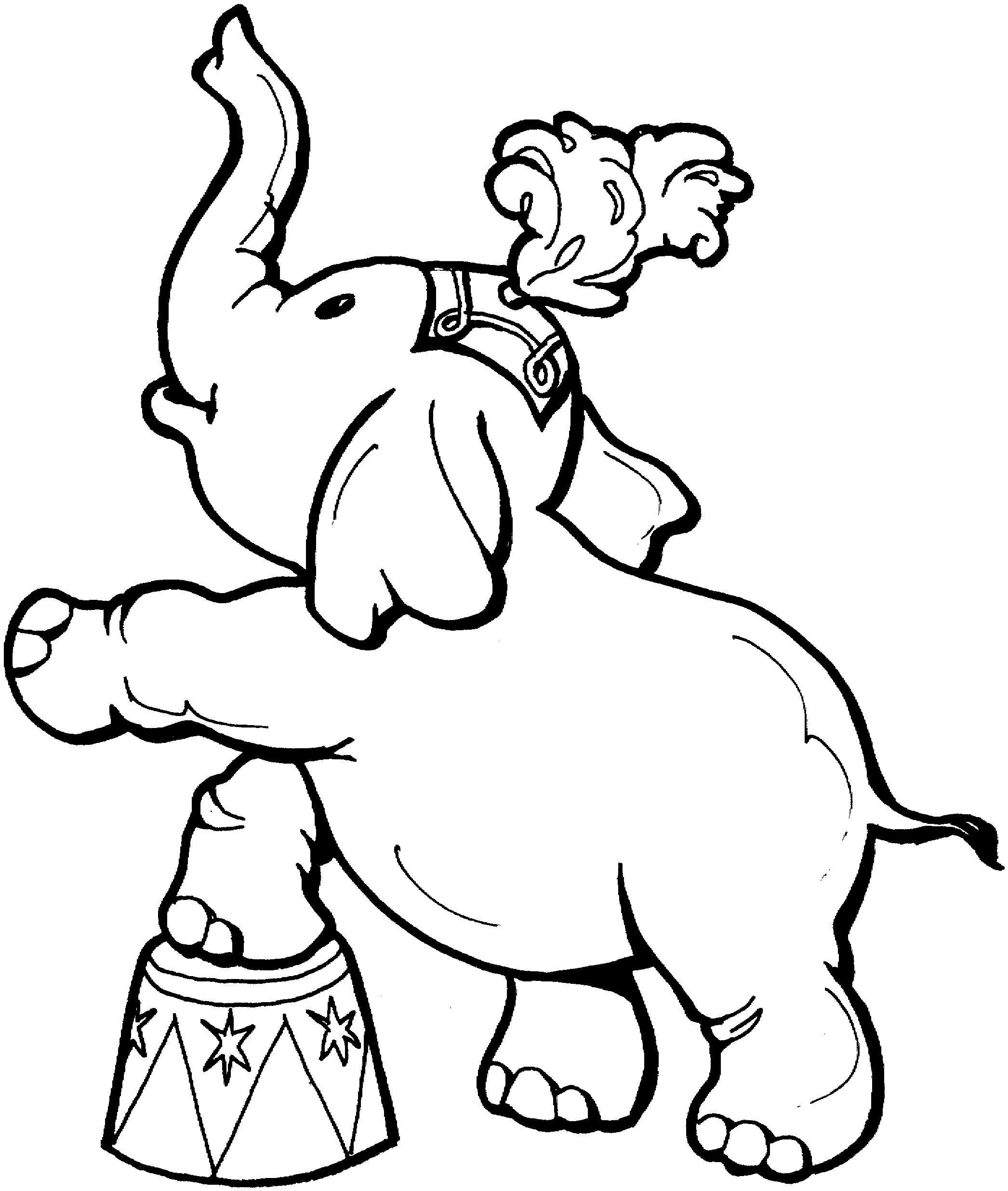 Elephant Coloring Pages Printable
 Free Elephant Coloring Pages