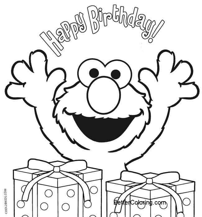 Elmo Coloring Pages For Toddlers
 Elmo Coloring Pages Happy Birthday Free Printable