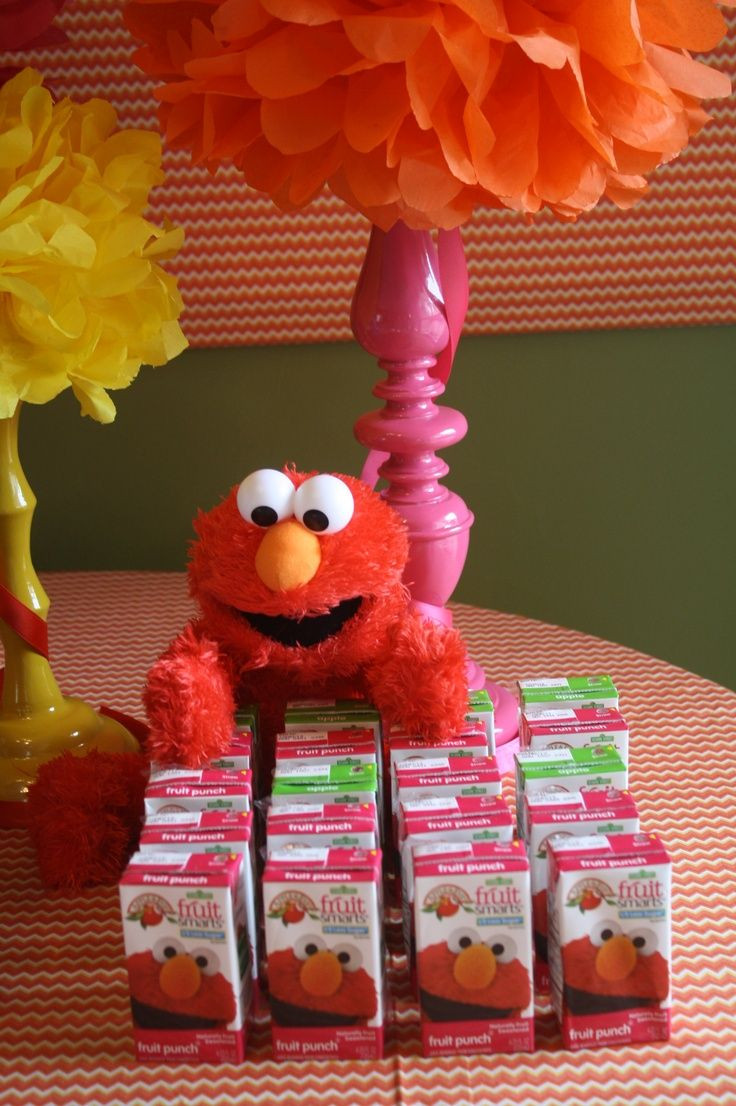 Elmo Decorations For 1st Birthday
 Elmo juice boxes are perfect for a kids birthday party