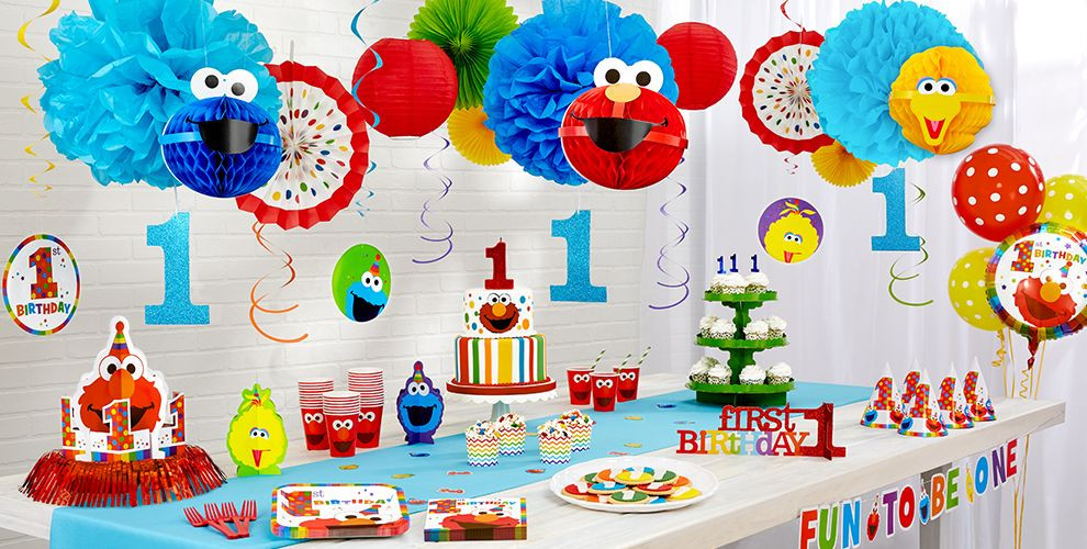 Elmo Decorations For 1st Birthday
 Elmo 1st Birthday Party Supplies