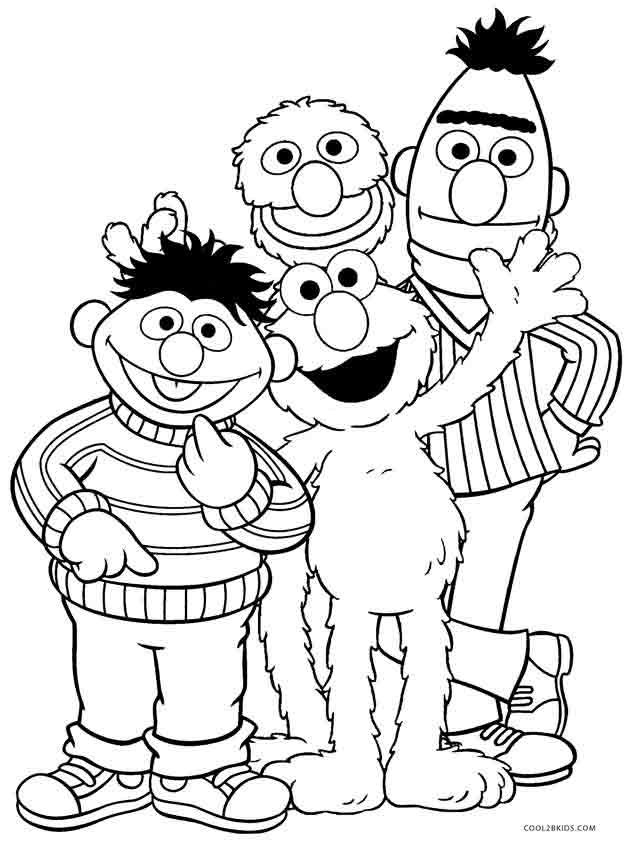 Elmo Printable Coloring Pages
 Printable Elmo Coloring Pages For Kids