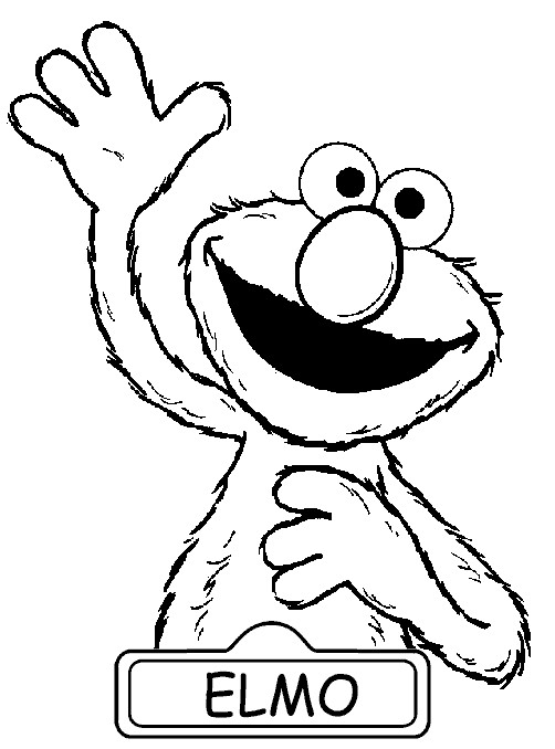 Elmo Printable Coloring Pages
 Free Printable Elmo Coloring Pages For Kids