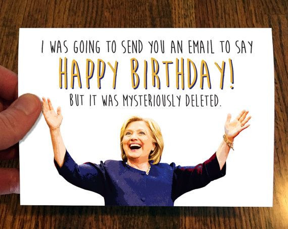 Email Birthday Cards Free Funny
 Hillary Disappearing Email Funny Birthday Card