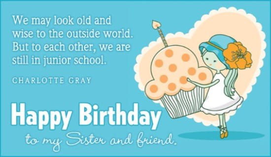 Email Birthday Cards Free Funny
 Free Birthday Sister eCard eMail Free Personalized