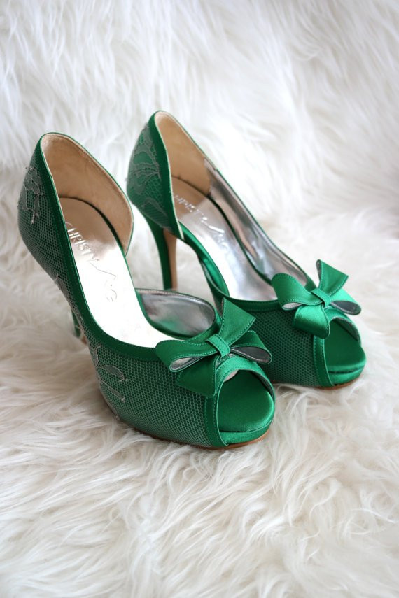 Emerald Green Wedding Shoes
 Emerald green wedding shoes – shop