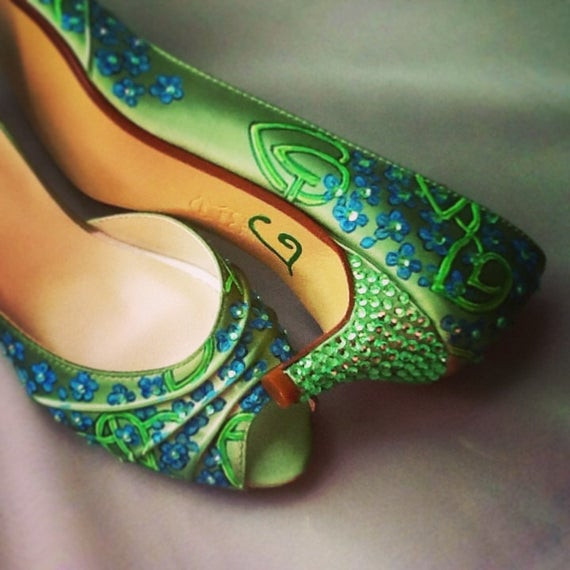 Emerald Green Wedding Shoes
 Emerald green Wedding shoes Emerald green shoes by norakaren