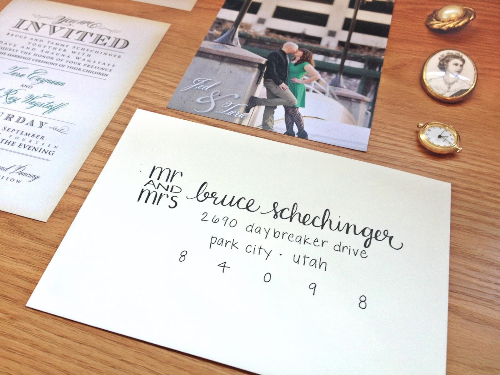Emily Post Wedding Invitation
 invitations card Addressing wedding invitations Card