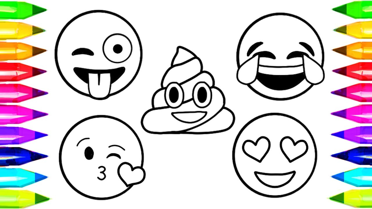 Emoji Coloring Pages For Kids
 EMOJI Coloring Pages