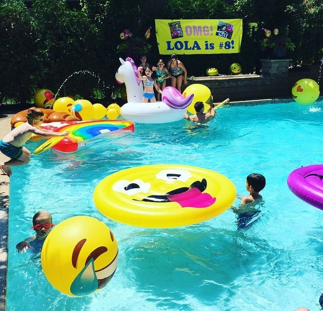 Emoji Pool Party Ideas
 Emoji Pool Party in 2019