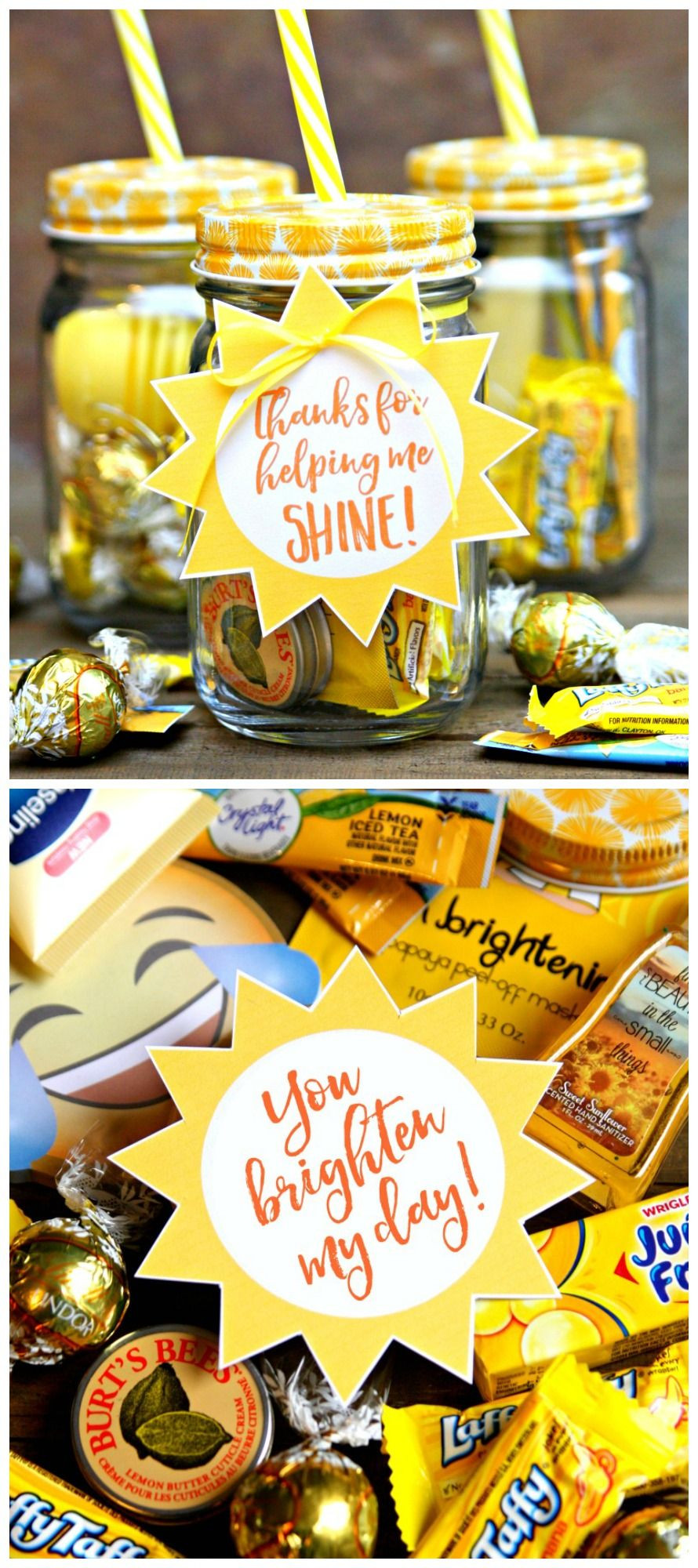 Employee Birthday Gift Ideas
 Jar of Sunshine Teacher Gift