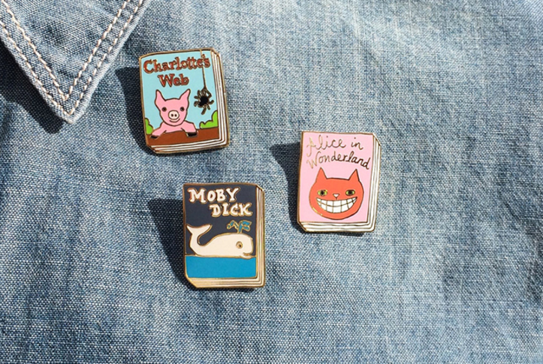 Enamel Pins
 Book Themed Enamel Pins Are the Perfect Thing for Trendy