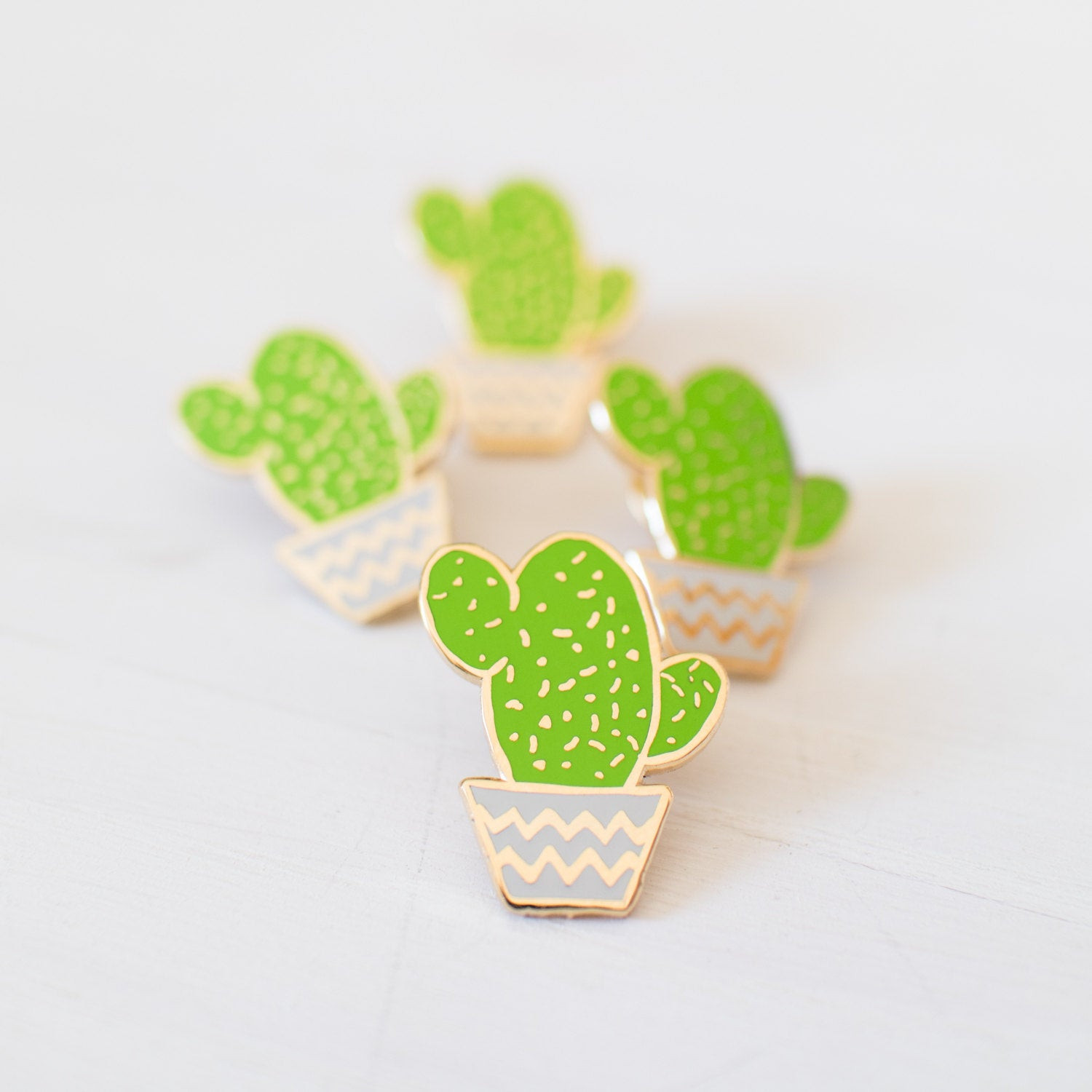 Enamel Pins
 Cactus pin enamel pin lapel pin succulent pin plant