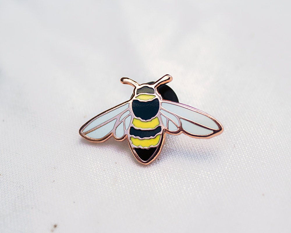 Enamel Pins
 Honey Bee Enamel Pin Lapel Pin Badge BACKORDERED