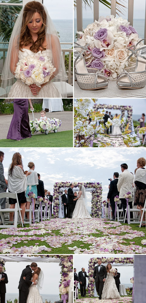 Enchanted Beach Weddings
 Purple Wedding Florals by Nisie s Enchanted Florist