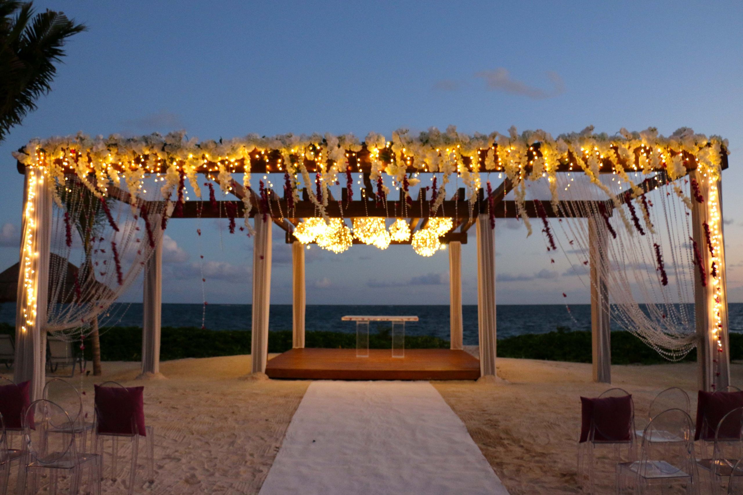 Enchanted Beach Weddings
 This nighttime setup makes for an enchanted destination