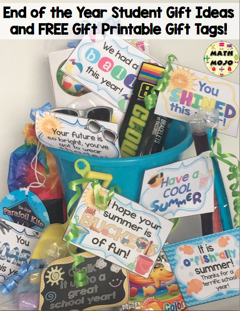 End Of School Year Gifts For Kids
 End of the Year Gift Tag FREEBIE