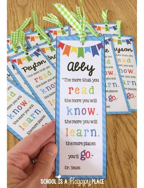 End Of School Year Gifts For Kids
 End of the Year Student Gift Idea FREE Editable Bookmarks