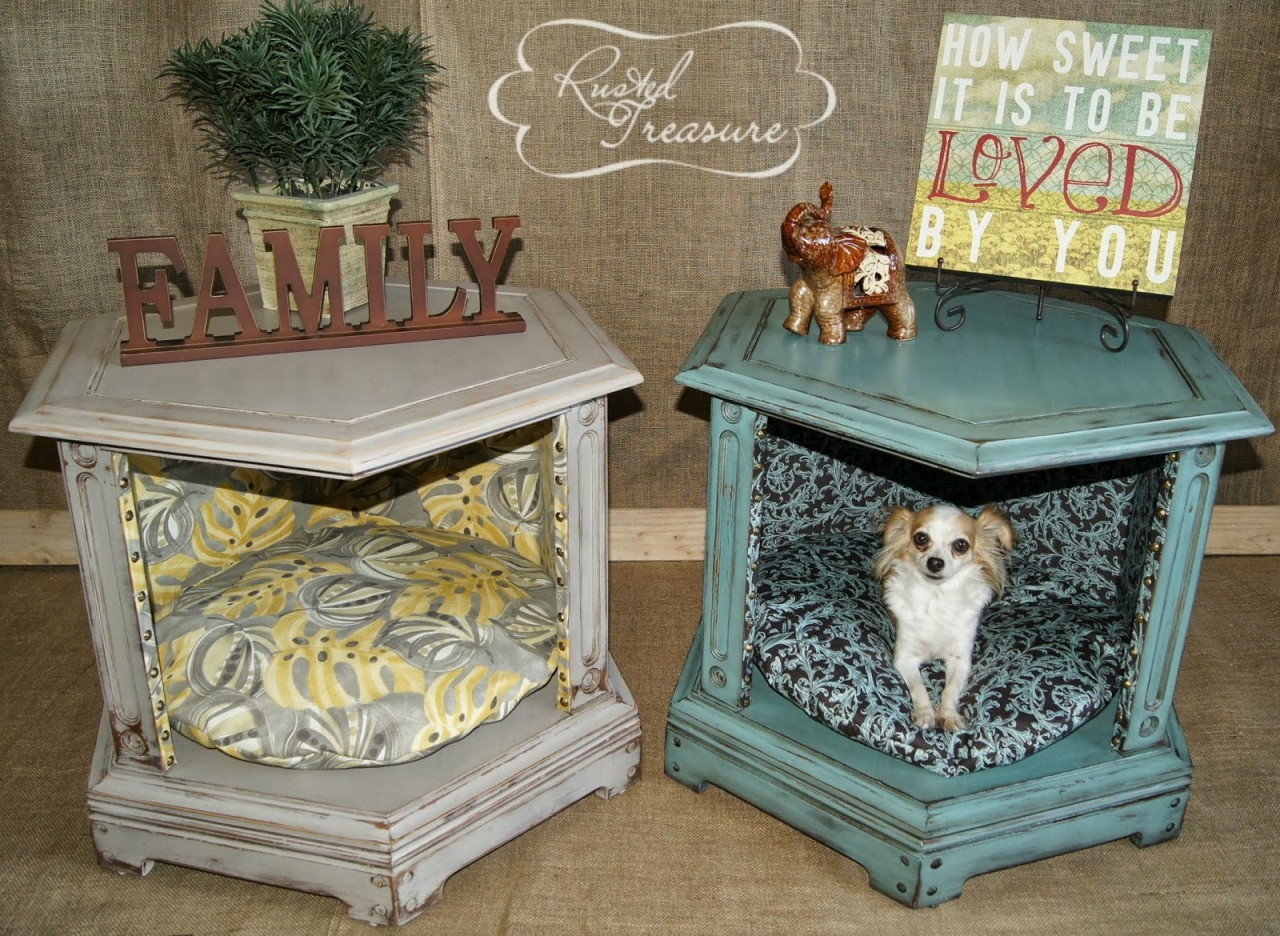 End Table Dog Bed DIY
 Dream a Little Bigger — How great are these DIY End Table
