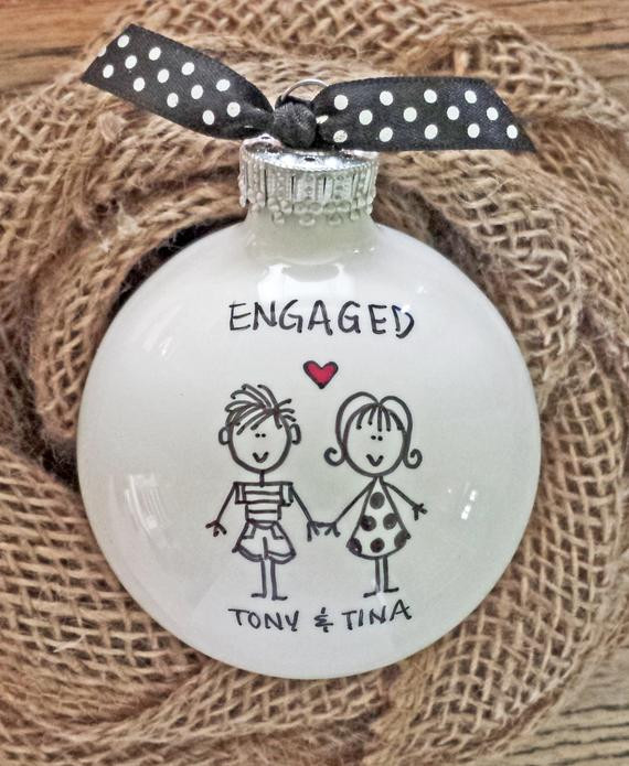 Engagement Gift Ideas For Couple
 Engaged Engagement Gift Engagement Personalized by