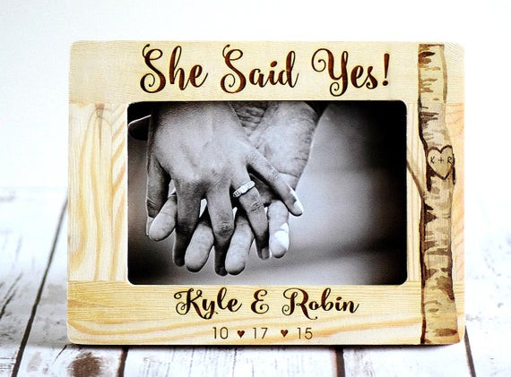 Engagement Gift Ideas For Couples
 Engagement Gift She Said Yes Gift for couple Engagement