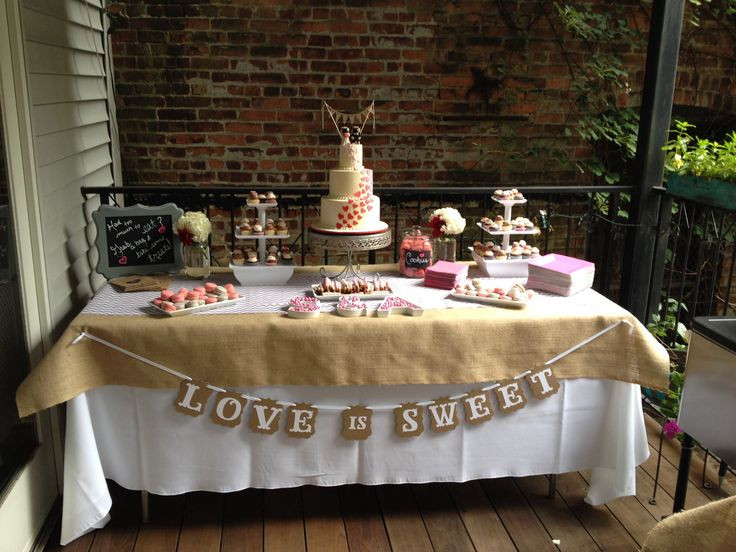 Engagement Party Decorations Ideas Tables
 Rehearsal Engagement Dinner Dessert Table