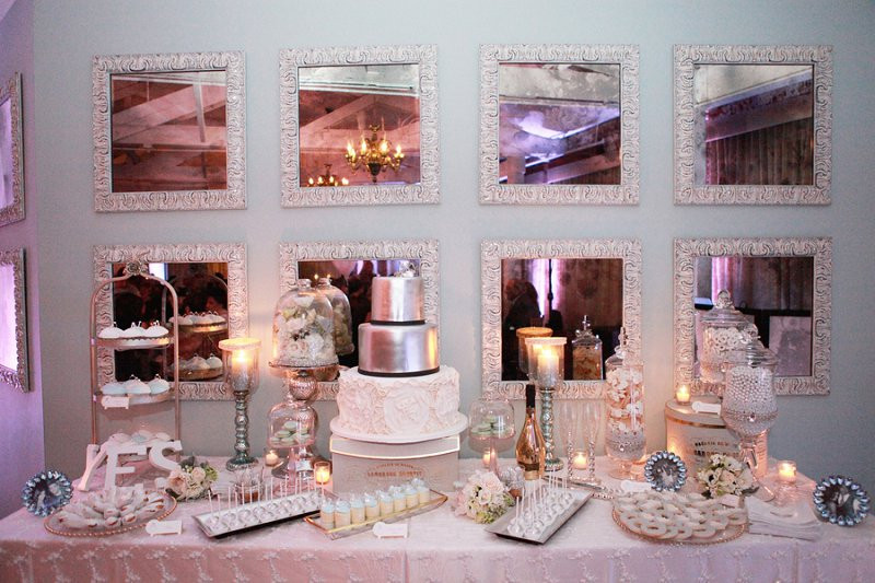 Engagement Party Decorations Ideas Tables
 A Glamorous Pink White & Silver Engagement Party