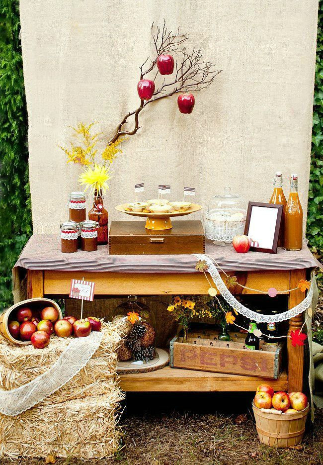 Engagement Party Food Ideas Casual
 Apple Themed Autumn Engagement Party Celebrations at Home