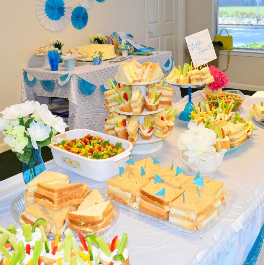 Engagement Party Food Ideas Casual
 finger food table casual bridal shower