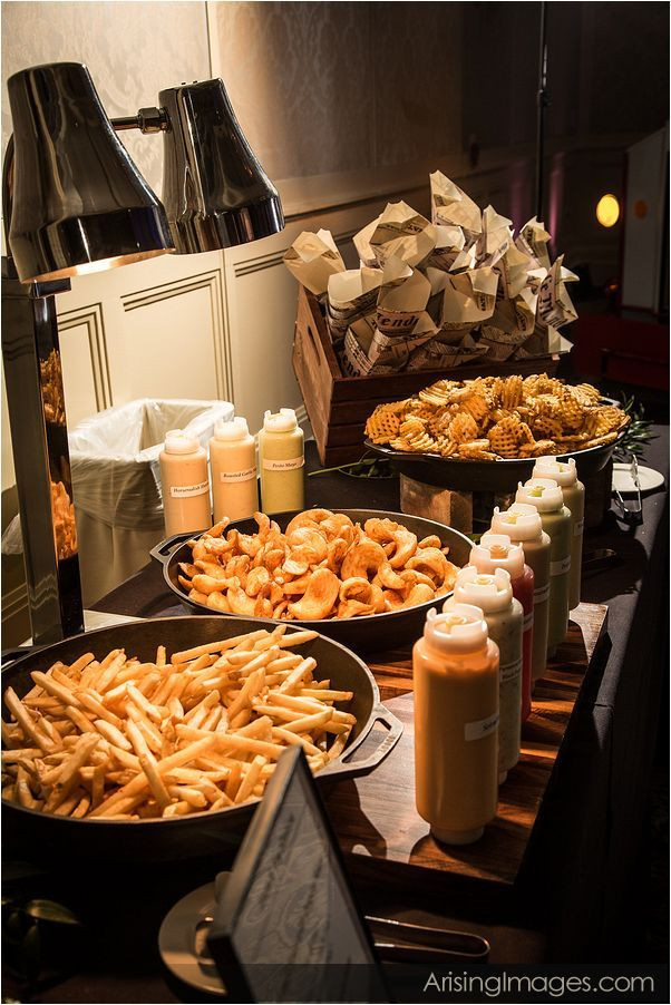 Engagement Party Food Ideas Pinterest
 French Fry Station Cocktail Hour Food Bar Ballroom