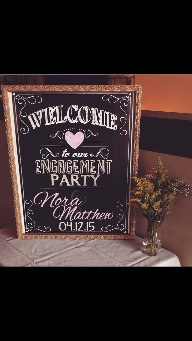 Engagement Party Sign Ideas
 Wel e to our engagement party sign custom engagement
