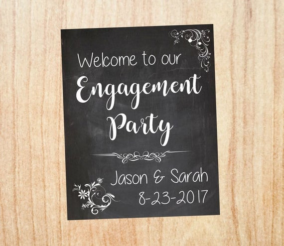 Engagement Party Sign Ideas
 Engagement Party wel e sign Engagement Party decorations