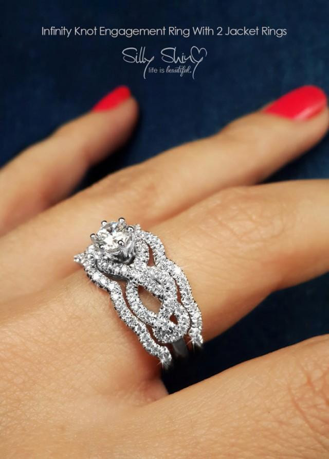 Engagement Ring Wedding Band
 Infinity Engagement Rings Infinity Knot Engagement Ring