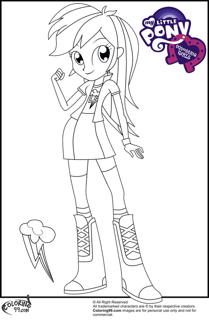 Equestria Girls Coloring Pages
 November 2013