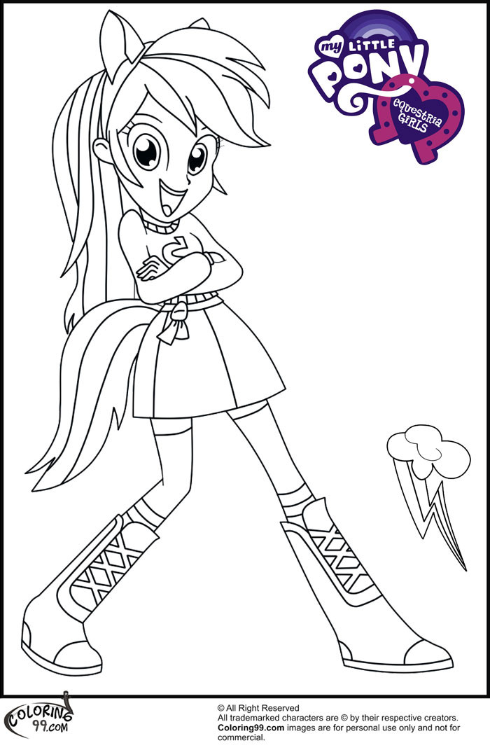 Equestria Girls Coloring Pages
 Fans Request Rainbow Dash Equestria Girl Coloring Pages