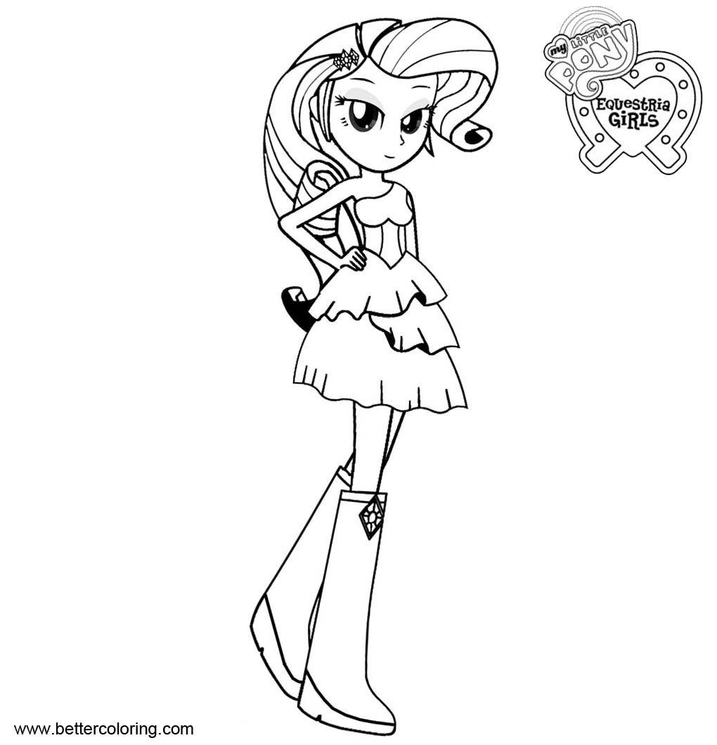 Equestria Girls Rarity Coloring Pages
 My Little Pony Equestria Girls Coloring Pages Rarity