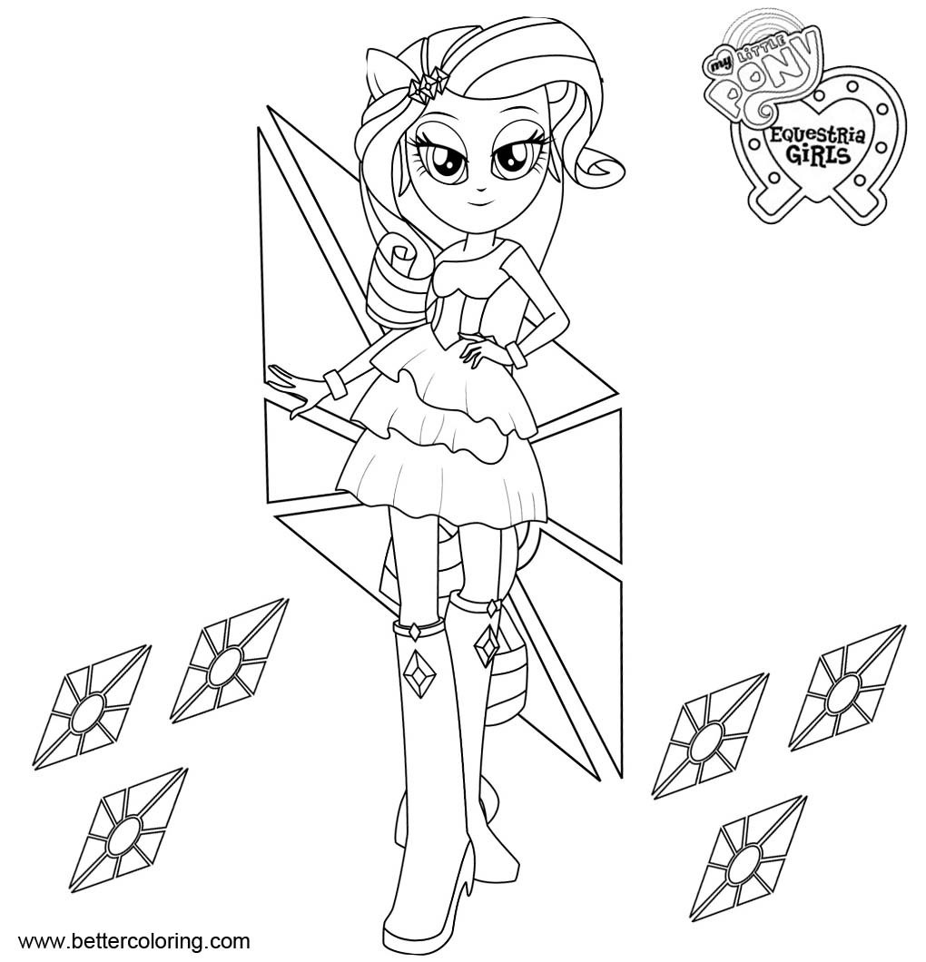 Equestria Girls Rarity Coloring Pages
 My Little Pony Equestria Girl Printable Coloring Pages