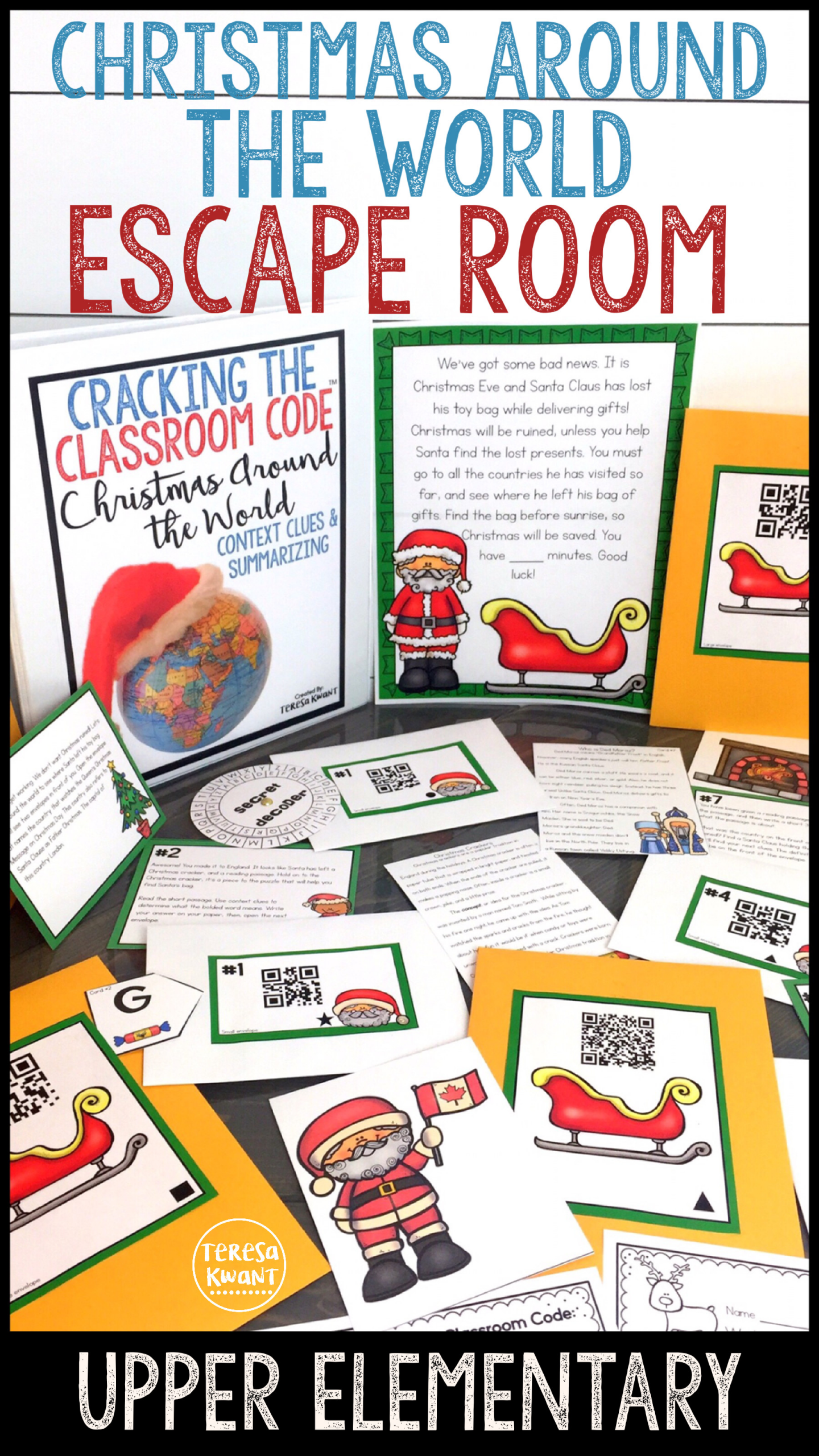Escape Room Ideas For Kids
 Cracking the Classroom Code™ Christmas Around the World