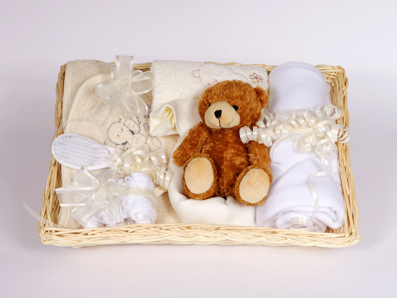 Essential Baby Shower Gifts
 Gift Wrapped Cream Ideal Baby Shower Hamper 12 Essential