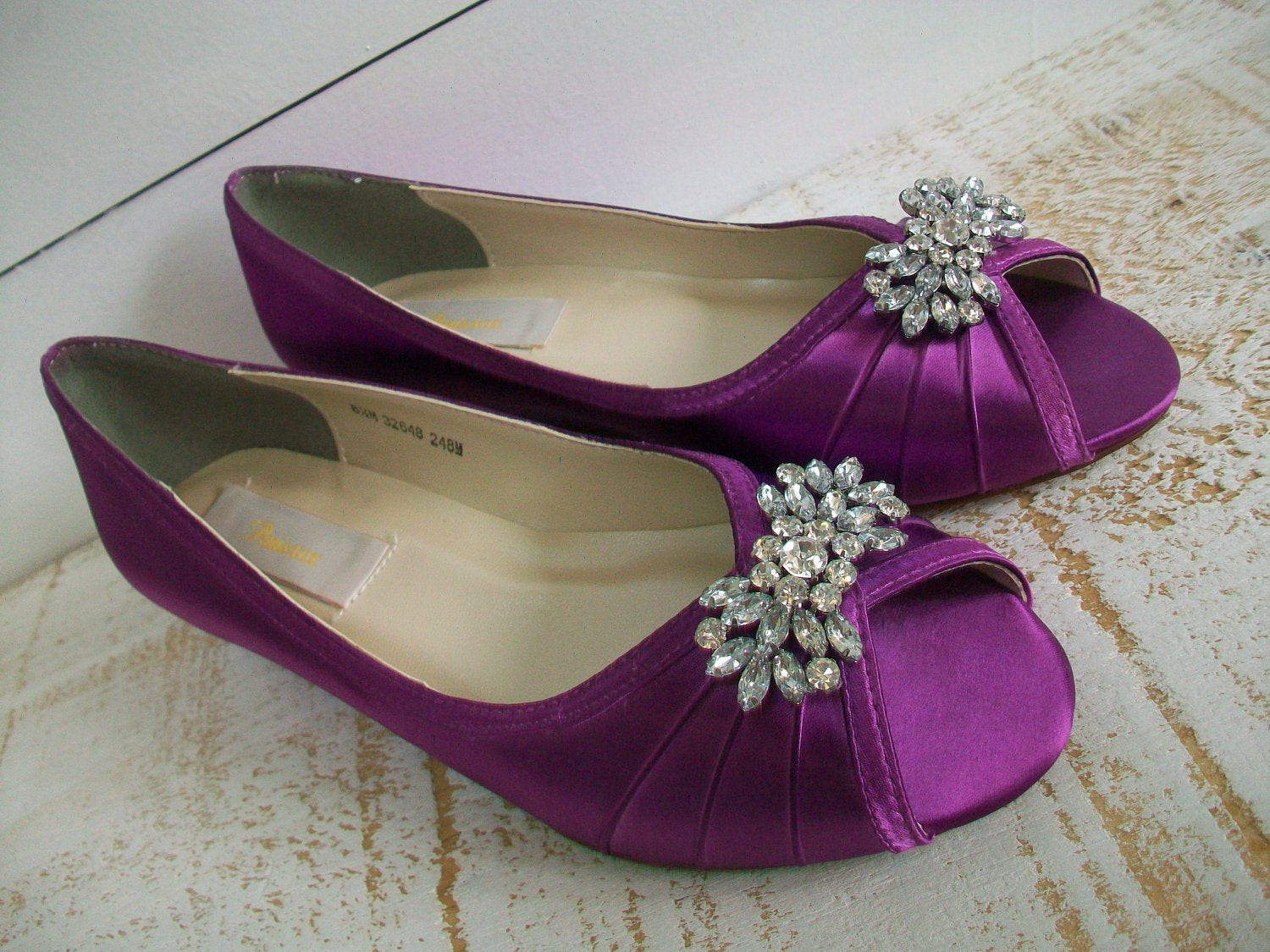 Etsy Wedding Shoes
 Wedding Shoes Wedge Shoe Crystal Wide Size by Parisxox on Etsy