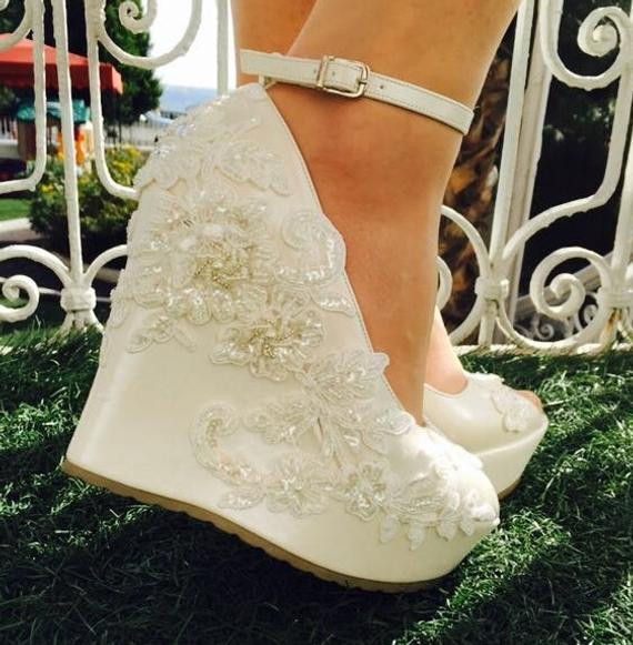 Etsy Wedding Shoes
 Wedding Wedding Shoes Bridal Shoes Ivory Wedding Shoes
