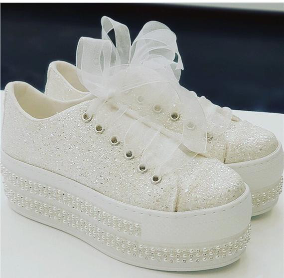 Etsy Wedding Shoes
 Wedding Converse Wedding Shoes Bridal Sneakers Bling Shoes