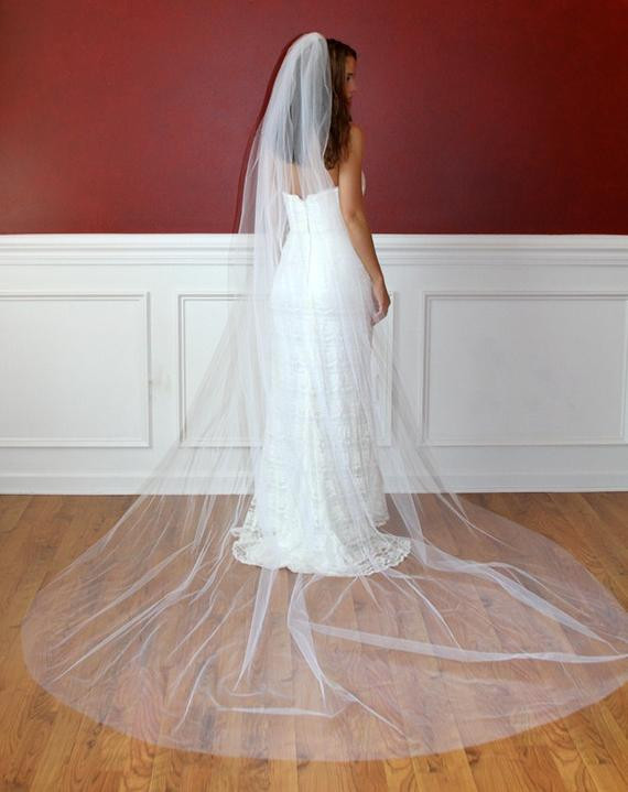 Etsy Wedding Veils
 Ivory Shimmer Bridal Veils White by JacksonBridalVeils on Etsy