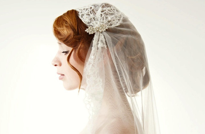 Etsy Wedding Veils
 wedding accessories spotlight Etsy bridal headpieces lace